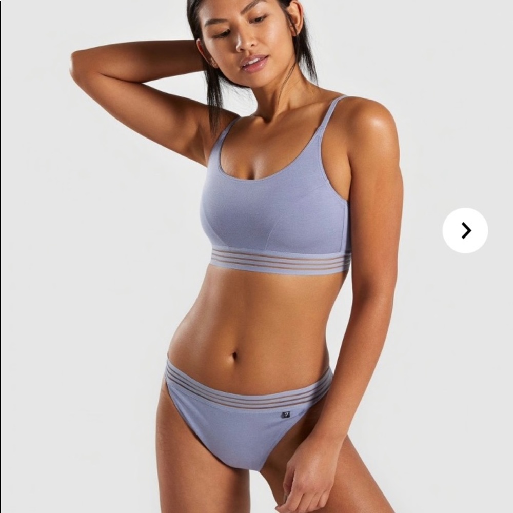 GYMSHARK Jersey Bralette - lavender- small